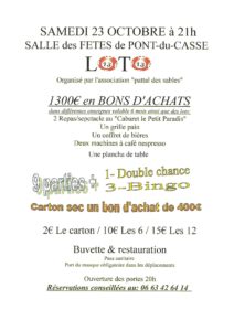affiche loto 23 10 2021